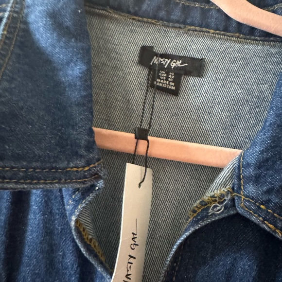 Nasty Gal Classic Blue Denim Jumpsuit - Picture 2 of 5